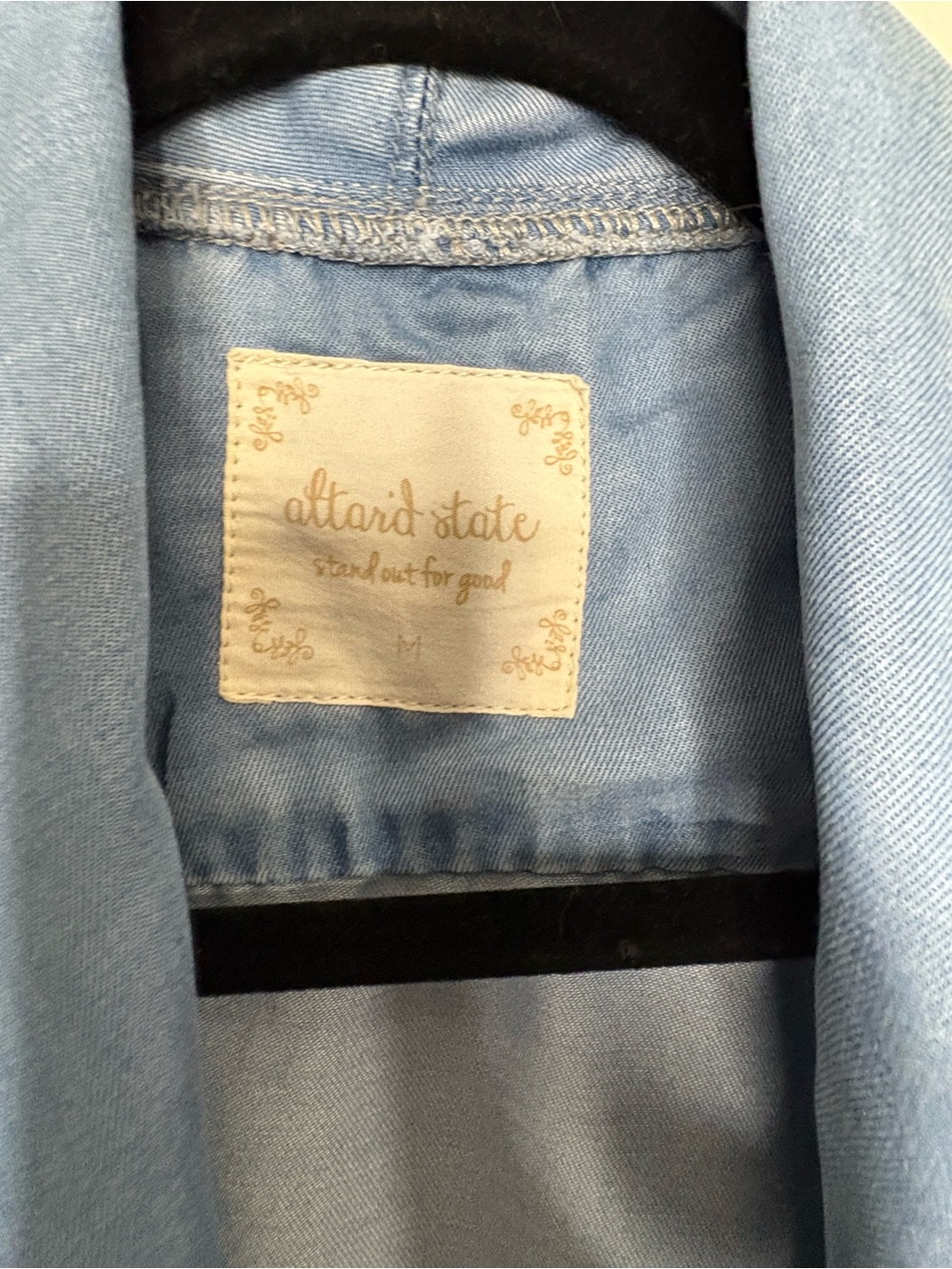 Altar'd State Light Blue Denim Vest - Picture 3 of 3